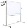 Whiteboard mobil cu doua fete OPTIMA 120x150cm