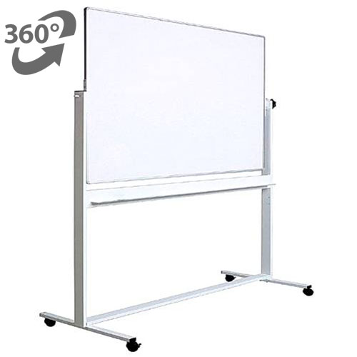 Whiteboard mobil cu doua fete OPTIMA 100x180cm