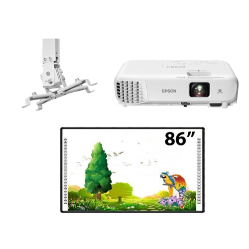 Pachet interactiv EVOBOARD IB86RS + EB-X05 + SUPORT tavan