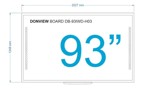 Tabla interactiva 93″ Donview DB-93IWD-H03 , 16:10, tehnologie tactila IR, 10 puncte de atingere